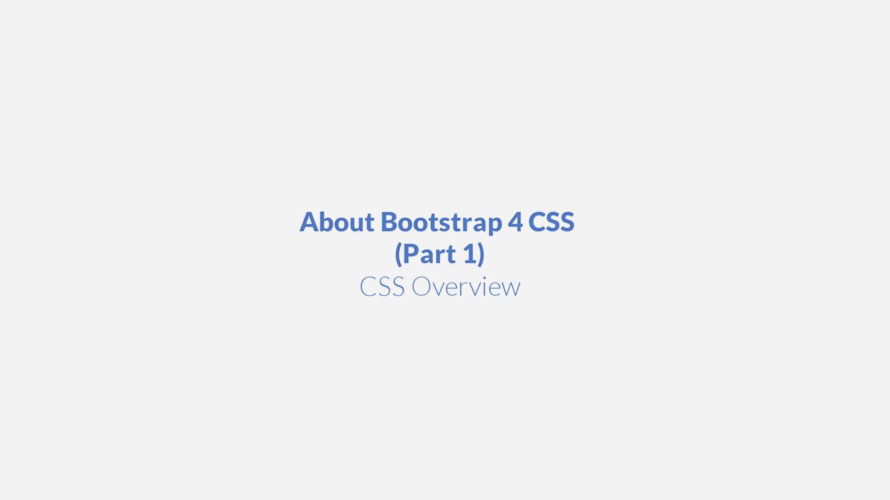 bootstrap 4 css